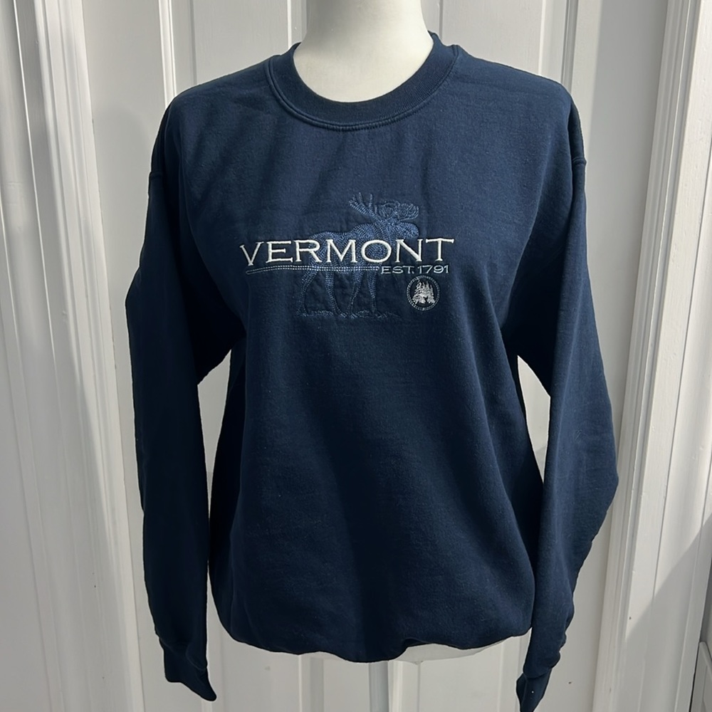 Vintage Vermont Embroidered Sweatshirt